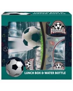 Комплект бутилка и кутия за храна Derform Football 18