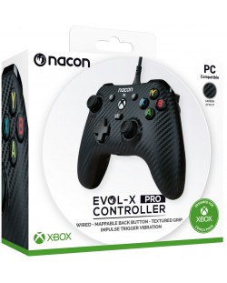 Контролер Nacon - EVOL-X Pro, жичен, Carbon (Xbox One/Series X/S/PC)