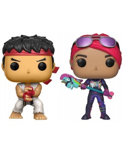 Комплект фигури Funko POP! Games: Fortnite - Ryu & Brite Bomber