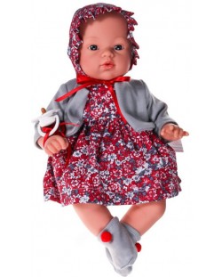 Кукла Asi - Бебе Коке, с рокличка и шапка на цветя