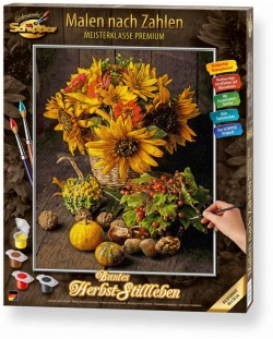 Комплект за рисуване по номера Schipper - Натюрморт в есенни цветове