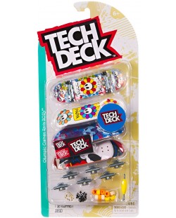 Комплект скейтборди за пръсти Tech Deck - Papa Sora, Paris 2024, 4 броя