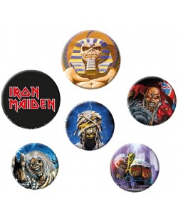 Комплект значки GB eye Music: Iron Maiden - Mix