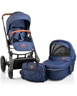 Комбинирана детска количка Cangaroo - Icon 2 в 1, деним