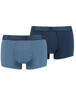 Комплект мъжки боксерки Puma - Basic Trunk, 2 чифта , сини