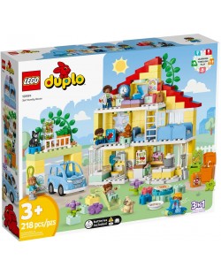 Конструктор LEGO Duplo - Семейна къща 3 в 1 (10994)