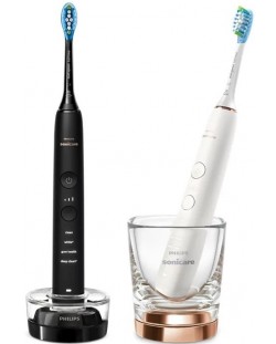 Eлектрически четки за зъби Philips Sonicare - HX9914/57, 2 накрайници, черна/бяла