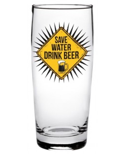 Комплект от 2 чаши за бира Cerve - Save water, 490 ml