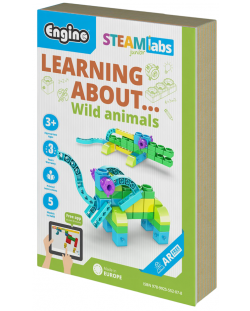 Конструктор Engino Steamlabs Junior - Научи за дивите животни