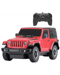 Кола с дистанционно управление Rastar - Jeep Wrangler Rubicon JL, 1:24, асортимент