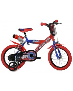 Детско колело Dino Bikes - Спайдърмен, червено, 14"
