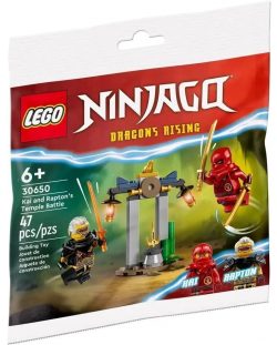 Конструктор LEGO Ninjago - Битката на Кай и Раптън при храма (30650)