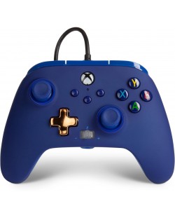 Контролер PowerA - Enhanced, за Xbox One/Series X/S, Midnight Blue