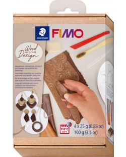 Комплект глина Staedtler Fimo Soft - Wood Design, 4 х 25 g