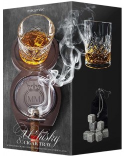 Комплект за уиски с пепелник Mikamax