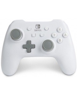 Контролер PowerA - за Nintendo Switch, жичен, White Matte