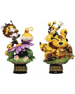 Комплект статуетки Beast Kingdom Games: League of Legends - Nunu & Beelump & Heimerstinger, 16 cm