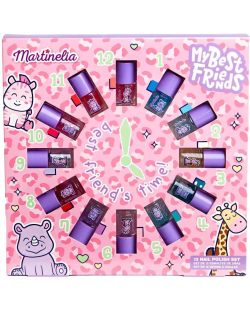 Комплект детски лакове за нокти Martinelia - Best Friends, 12 броя