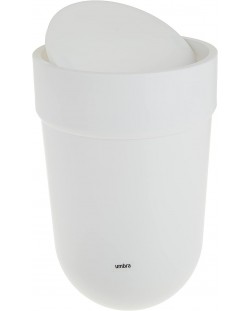 Кош за отпадъци Umbra - Touch, 6 L, бял