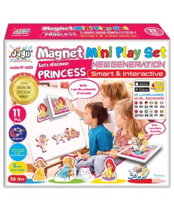 Комплект Jagu - Магнитни говорещи играчки, принцеси, 11 части