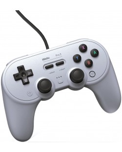 Контролер 8Bitdo - Pro2, сив (Nintendo Switch/PC)