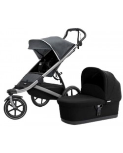 Комбинирана бебешка количка 2 в 1 Thule - Urban Glide 2, Dark Shadow