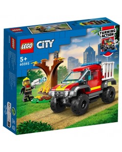 Конструктор LEGO City - Пожарникарски камион 4x4 (60393)