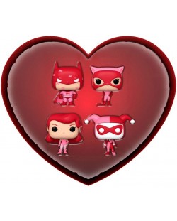 Комплект мини фигури Funko Pocket POP! DC Comics: Batman - Happy Valentine's Day Box