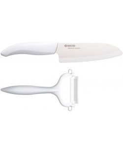 Комплект нож и белачка KYOCERA , в кутия, бели