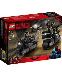 Конструктор LEGO DC Comics - Преследване с мотоциклети Batman и Selina Kyle (76179)