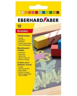 Комплект тебешири Eberhard Faber - 12 цвята