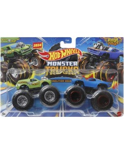 Комплект бъгита Hot Wheels Monster Trucks - Poison Pinto & Rodger Dodger, 1:64