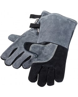 Кожени ръкавици за барбекю Gefu - BBQ, 2 броя, сиво-черни