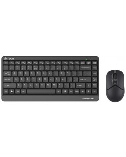 Комплект мишка и клавиатура A4tech - FG1112 Fstyler, безжичен, черен