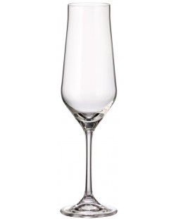 Комплект чаши за шампанско Bohemia - Royal Lida, 6 броя x 220 ml