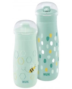 Комплект чаши 2 в 1 NUK - Mini-Me, зелен