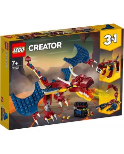 Конструктор LEGO Creator 3 в 1 - Огнен дракон (31102)