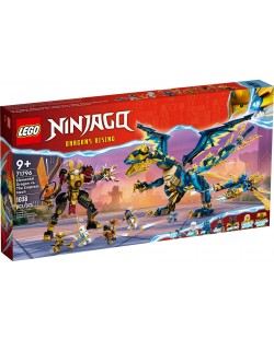 Конструктор LEGO Ninjago - Стихиен дракон срещу робот на Императрицата (71796)