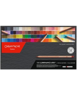 Комплект цветни моливи Caran d'Ache Luminance 6901 - 100 цвята