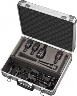 Комплект микрофон за барабани AUDIX - DP5A, 5 броя, черен