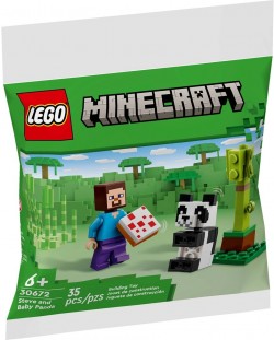 Конструктор LEGO Minecraft - Стийв и бебе панда (30672)