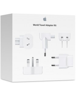 Комплект адаптери Apple - World Travel Adapter Kit, бял
