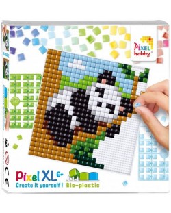 Креативен комплект с пиксели Pixelhobby - XL, Панда на дърво
