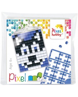 Креативен комплект с пиксели Pixelhobby - Ключодържател, Хъски