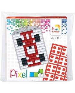 Креативен комплект с пиксели Pixelhobby - Ключодържател, Състезателна кола