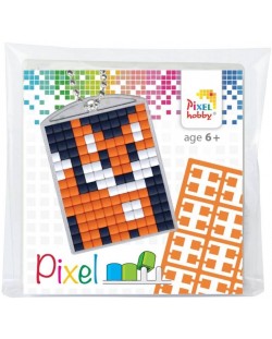 Креативен комплект с пиксели Pixelhobby - Ключодържател, Лисица