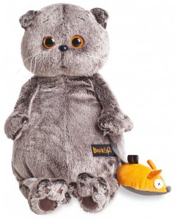 Плюшена играчка Budi Basa - Коте Басик, с мишка, 22 cm