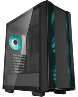 Кутия DeepCool - CC560 v2, mid tower, черна/прозрачна