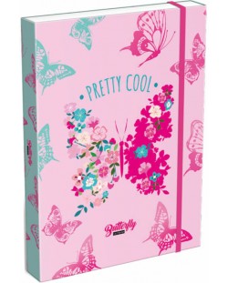Кутия с ластик Lizzy Card Cute Butterfly - A4