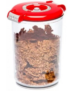 Кутия за вакуумиране Status - Round, 1.5 l, BPA Free, червена